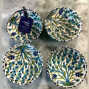 Nakkas Cini Turkish hand painted bowls NWT